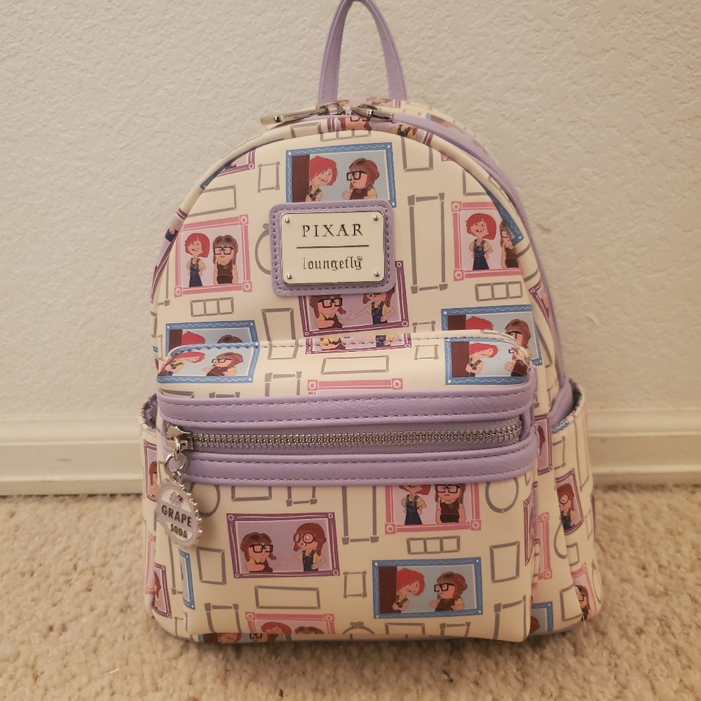 Up Loungefly AOP Carl and Ellie Backpack
